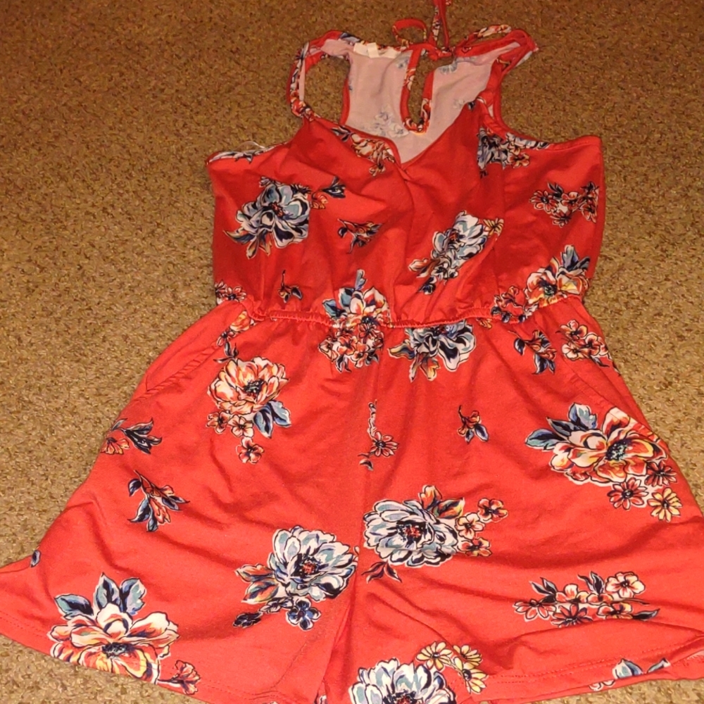 Women's size extra small floral print romper